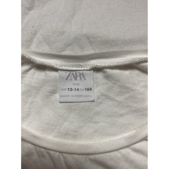 Zara Girl’ Flutter Sleeve T-Shirt With Cherry Graphic Girl’s Size 14  [K36] - Picture 4 of 4
